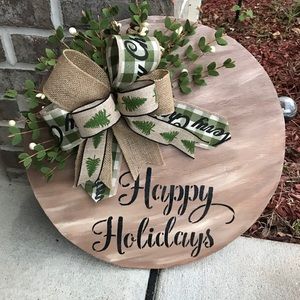 Wooden Christmas Door Hangers!